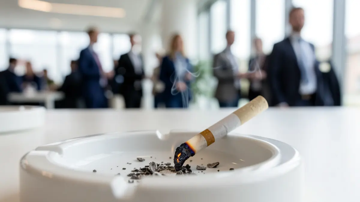 Generic image of a cigarette being put out in an ashtray.