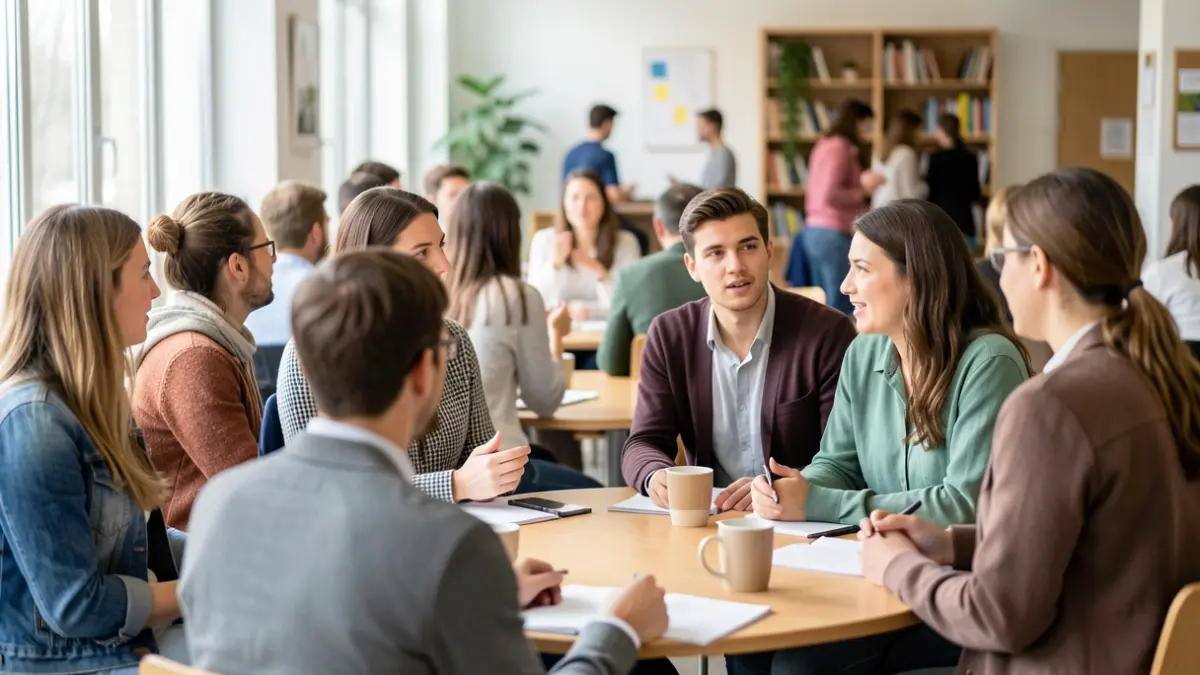 Generic image of a diverse group of students and staff in a learning environment, fostering a sense of belonging and understanding.