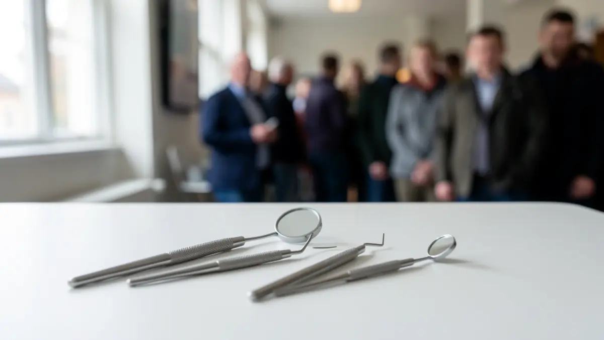 Generic image of dental instruments on a sterile surface.