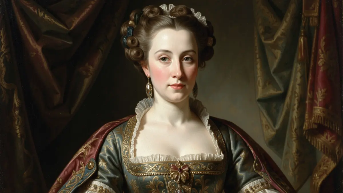 Generic image of a 17th-century portrait painting of a noblewoman.