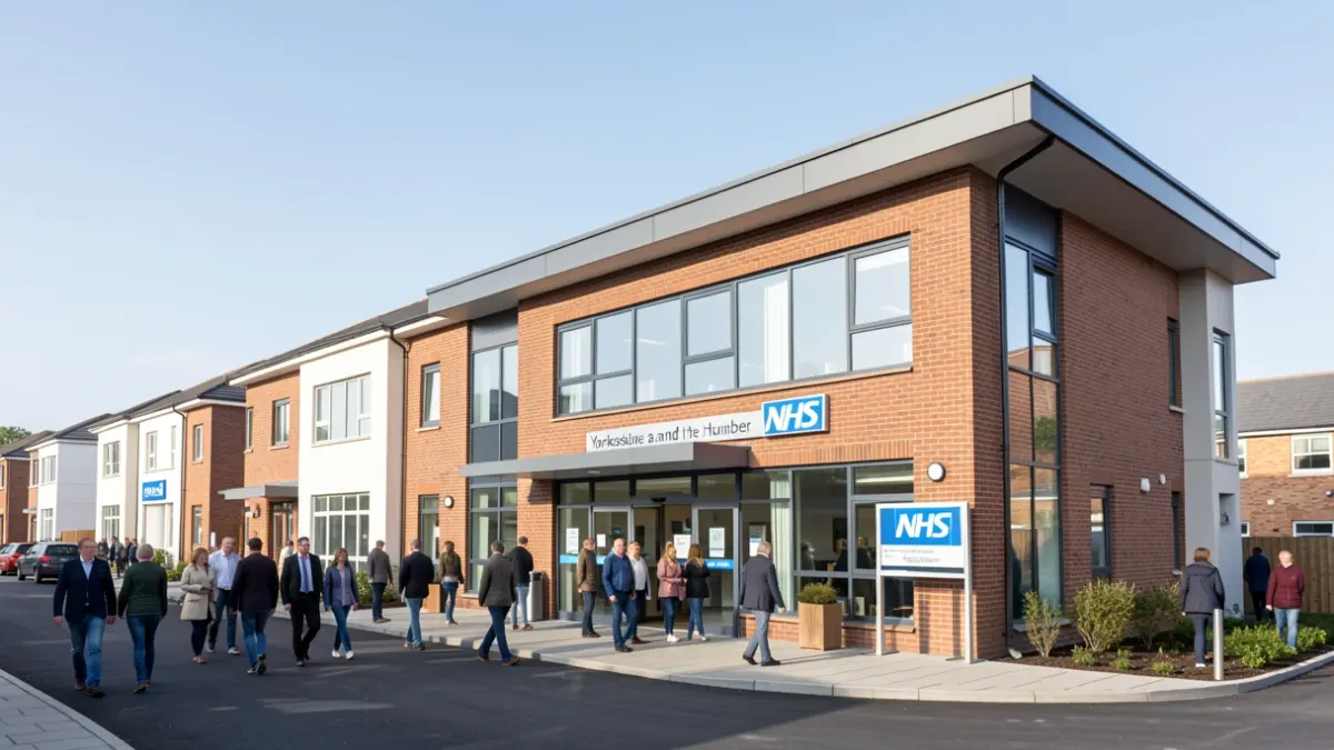 Exterior of the new Waverley Medical Centre in Rotherham.