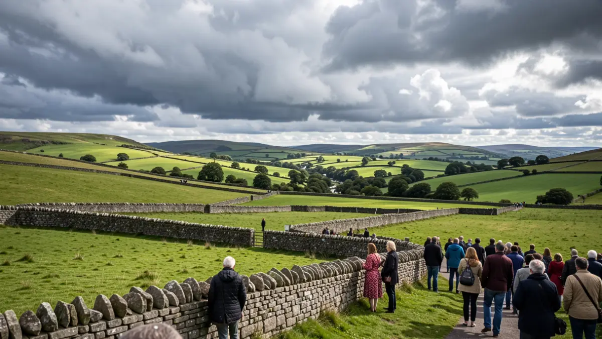 A scenic view of the Yorkshire and the Humber countryside.
